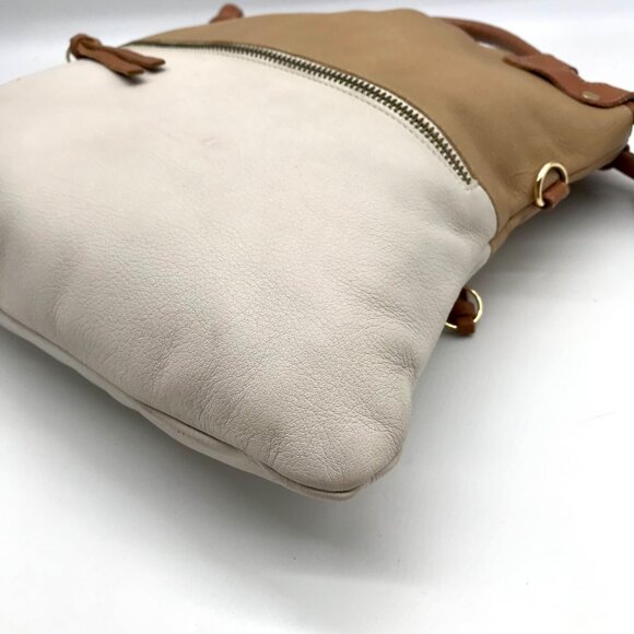 Pietro Alessandro Tan and Beige Leather Shoulder Bag - Picture 8 of 10